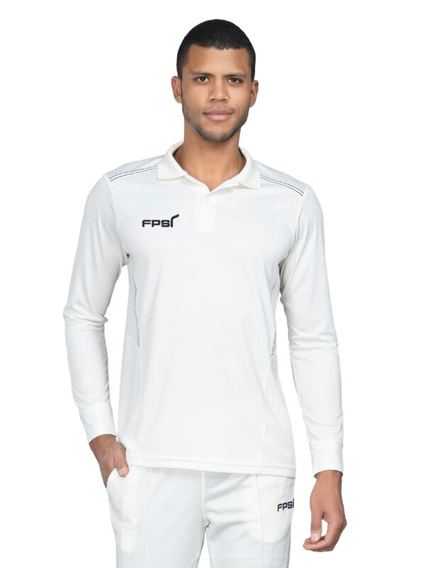 FPSI WHITE T-SHIRT | CRICKET PRIMA | FULL SLEEVES | OFF WHITE