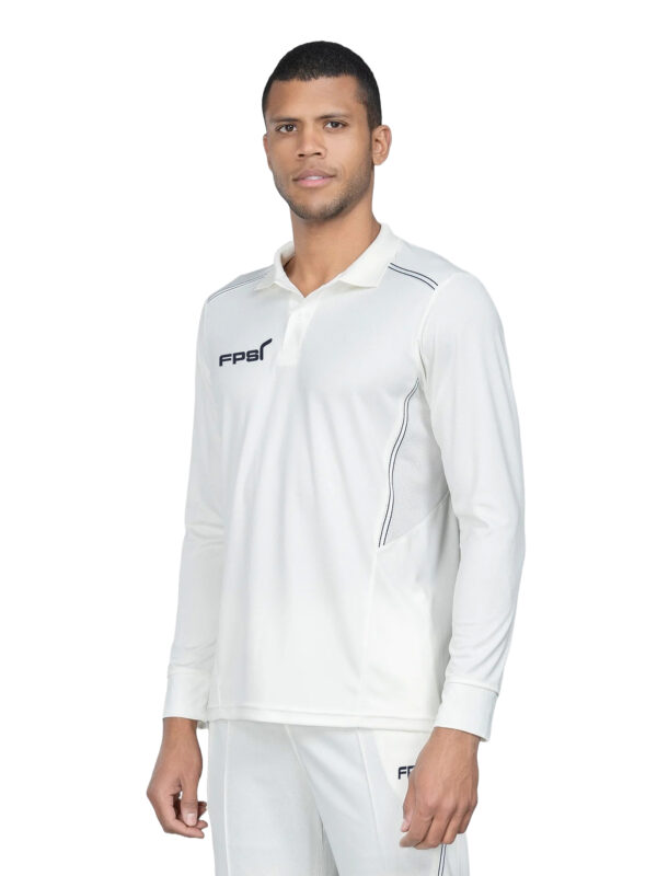 FPSI WHITE T-SHIRT | CRICKET PRIMA | FULL SLEEVES | OFF WHITE