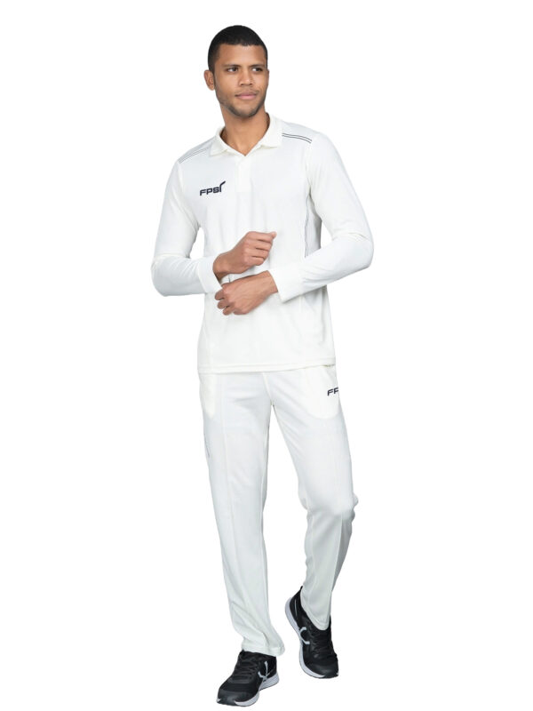 FPSI WHITE T-SHIRT | CRICKET PRIMA | FULL SLEEVES | OFF WHITE