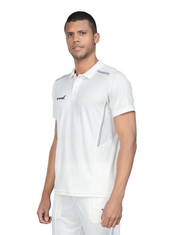 FPSI WHITE T-SHIRT | CRICKET PRIMA | HALF SLEEVES | OFF WHITE