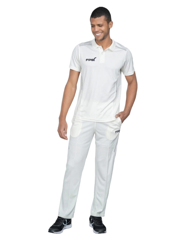 FPSI WHITE T-SHIRT | CRICKET PRIMA | HALF SLEEVES | OFF WHITE
