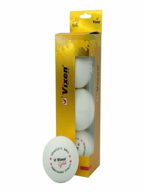 Vixen Plastic Unbreakable Cricket Ball White - Pack of 3 Standard Size