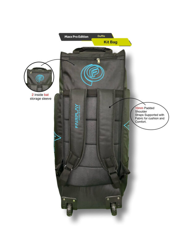 FPSI MAXX PRO EDITION CRICKET KIT BAG | HEAVY-DUTY WHEELIE KIT BAG FOR CRICKETERS