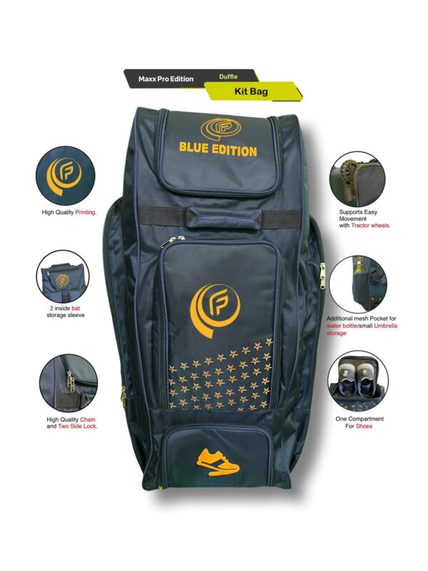 FPSI MAXX PRO EDITION CRICKET KIT BAG | HEAVY-DUTY WHEELIE KIT BAG FOR CRICKETERS