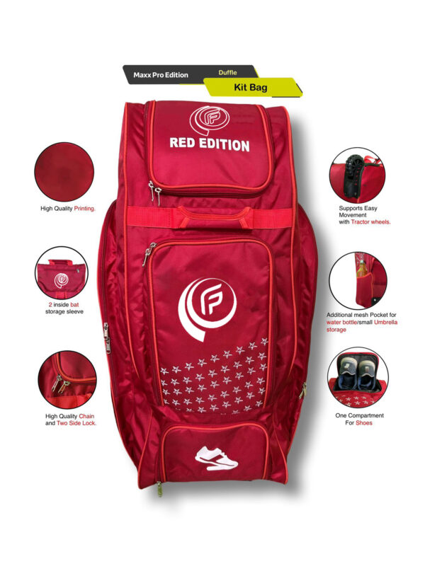 FPSI MAXX PRO EDITION CRICKET KIT BAG | HEAVY-DUTY WHEELIE KIT BAG FOR CRICKETERS