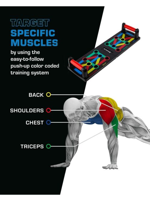 PUSH UP BOARD | HOME WORKOUT | MULTI MUSCLE TRAINER | PORTABLE