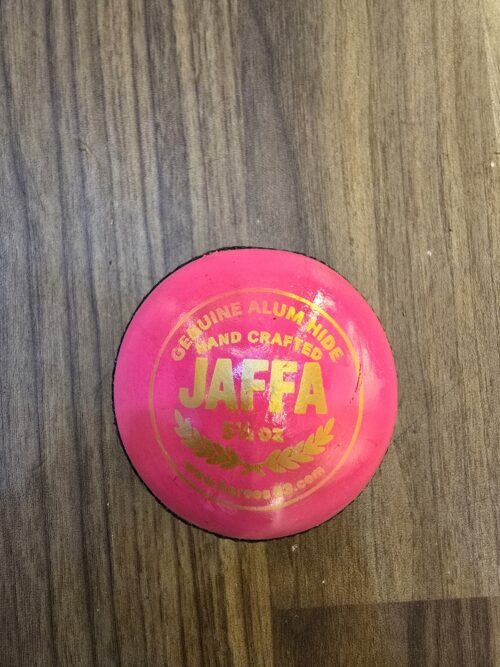 20260327_225136 PINK LEATHER BALL | JAFFA | HEROES 83 | 40+ OVERS DURABILITY